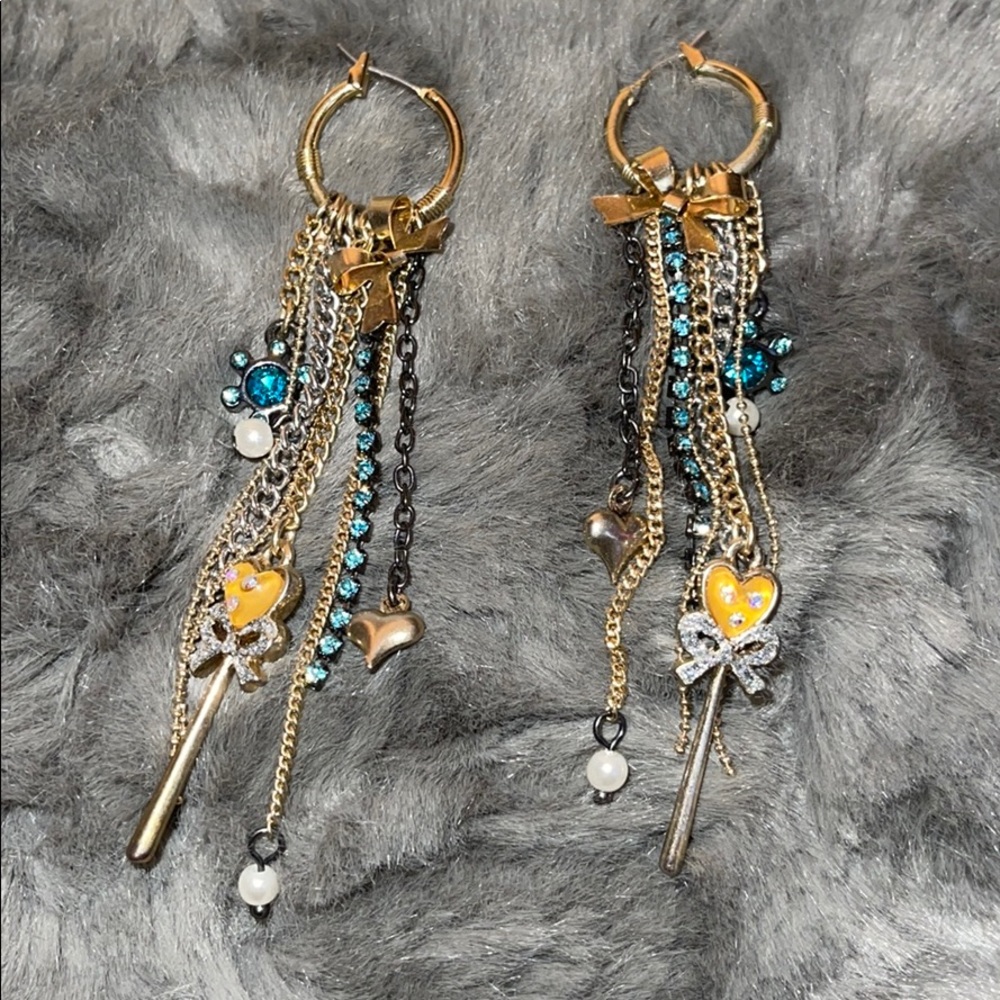 Betsey Johnson Hoop with Charms